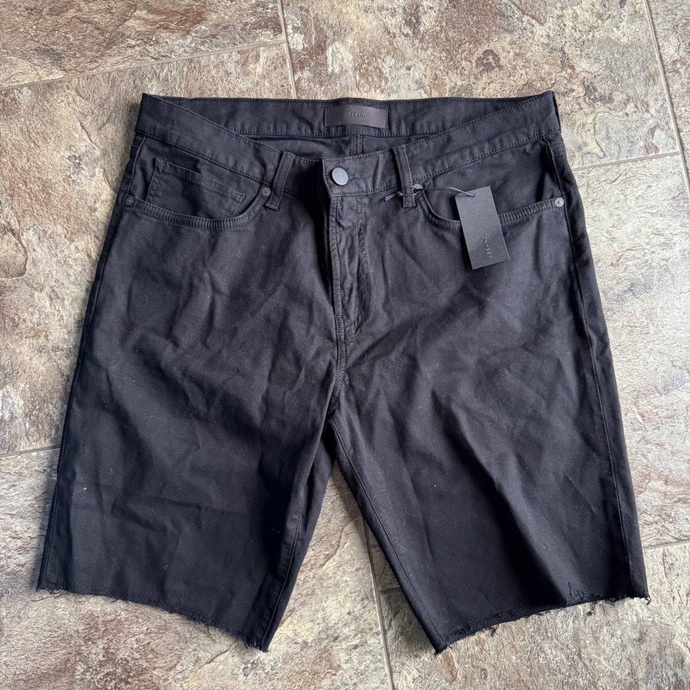 NWT $128 J Brand‎ Mens Cut Off Denim Shorts Black 140903B097 Size 36 Designer